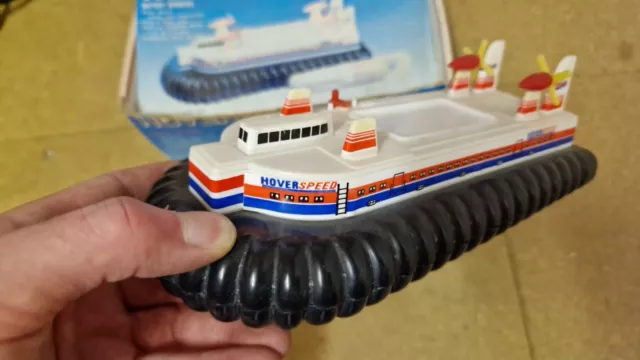 Vintage 1980's HoverSpeed Fast Ferries Hovercraft Model Motorised Toy - BOXED