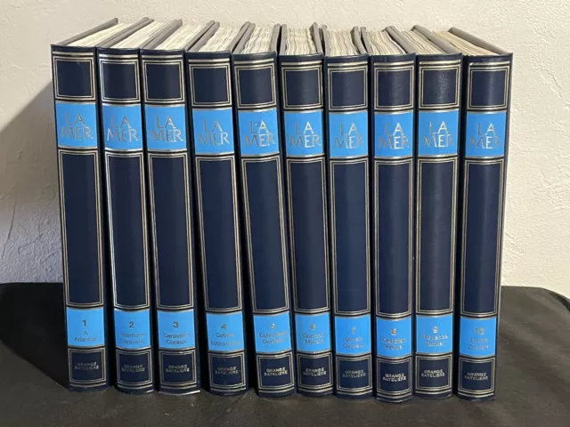 10 Volumes 1972 Grande Encyclopedie Alpha De La Mer - Grange Bateliere