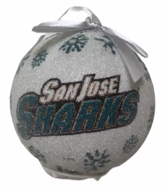 San Jose Sharks NHL Ice Hockey 3” LED Light Up Christmas Tree Ornament Bauble