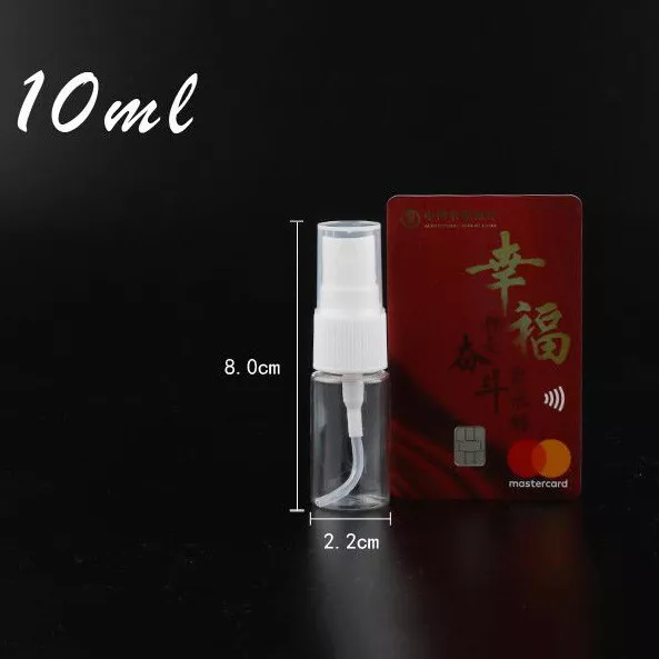 10/50/100ML Clear Travel Transparent Plastic Perfume Atomizer Empty Spray Bottle