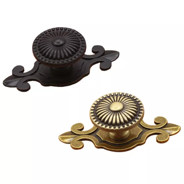 2 Pcs Home Drawer Knobs Round Vanity Tray Vintage Decor Door Handle Household