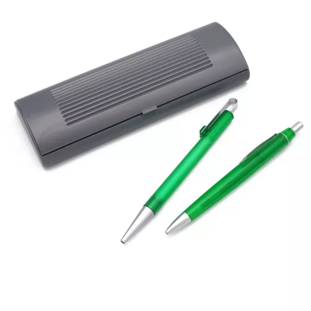 Schreibset Geschenkset mit Kugelschreiber + Druckbleistift in Kunststoffbox