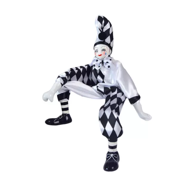 Porcelain Clown Doll Clown Dolls Figurine for Arts Crafts Birthday Souvenirs