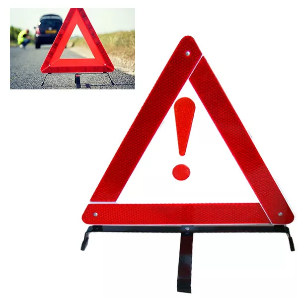 Triangolo Di Emergenza Per Auto Sicurezza Sos Punto Esclamativo Incidente 723