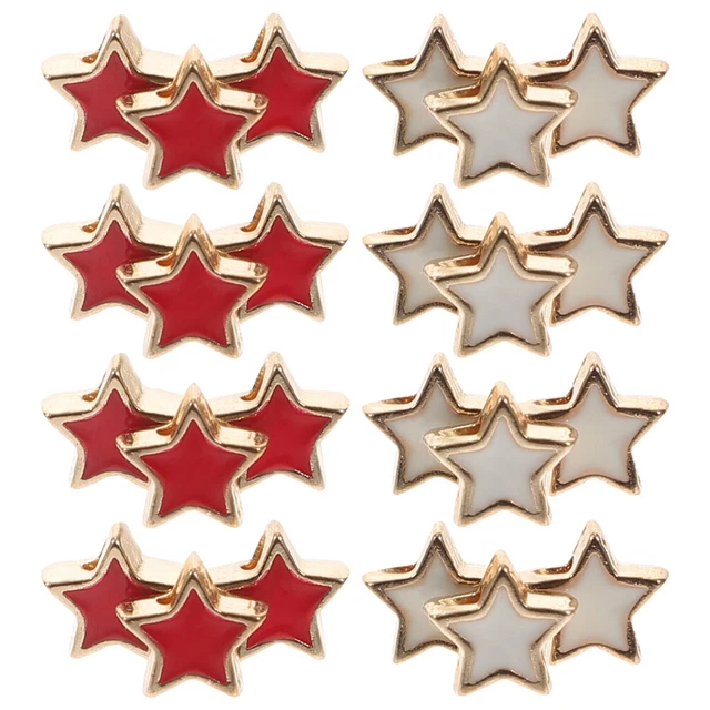 20 Pcs DIY Bracelet Beads Pentagram Spacer Beads Choker Shape