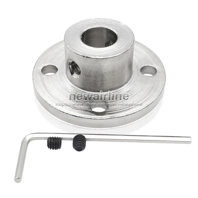 1x 2-14mm Hole Rigid Flange Coupling Motor Guide Shaft Support Coupler Connector