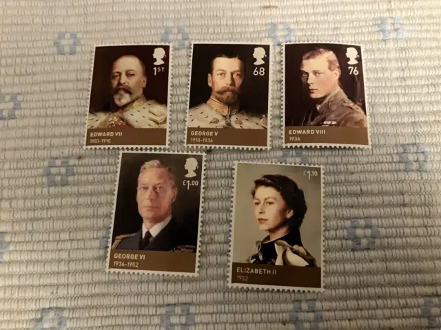 2012 kings and queens(6th issue)the house of windsor very fine used set of 5