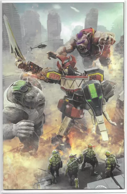 Power Rangers Ninja Turtles MMPR TMNT II #1 1:200 Barends Virgin Variant Cover