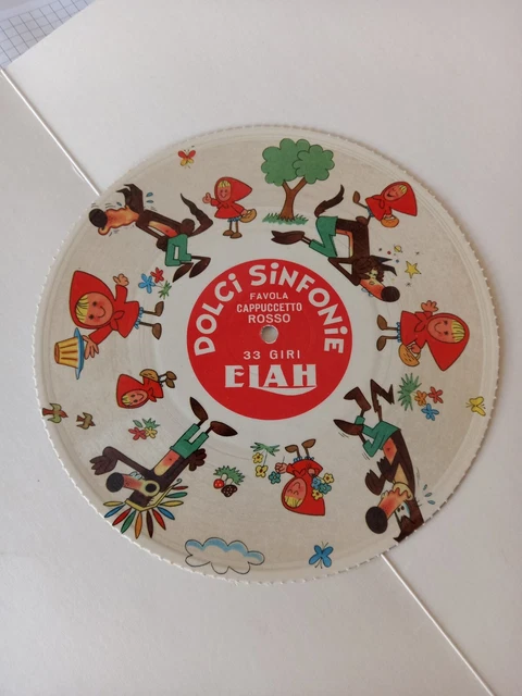 Disco Pubblicitario Elah Cappuccetto Rosso Favola Bambini Gadget