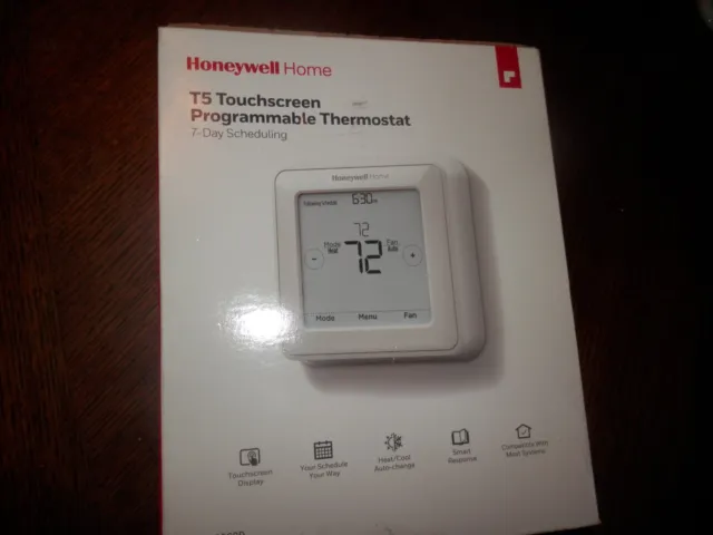 [NEW] Honeywell Home T5 Touchscreen Programmable Thermostat RTH8560D Open Box