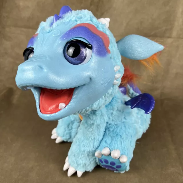 FurReal Friends TORCH My Blazin Blue Dragon *VIDEO* Interactive Pet Toy Dragon