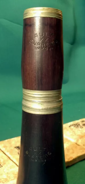 Antique Clarinet - Ault XX Supreme Import - w/ mouthpiece & Vintage Case 3