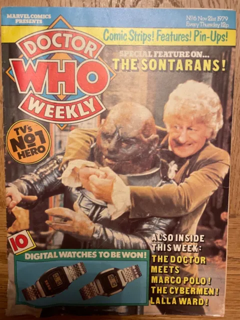 Doctor Who #6 1979 Nov 21 British Weekly Monthly Magazine Dr Who Dalek Cybermen