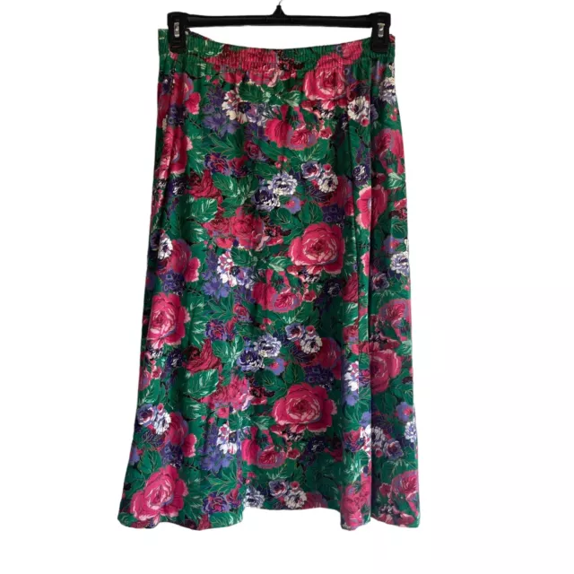Vintage Mondiki Peony Floral square dance skirt Plus Size 1