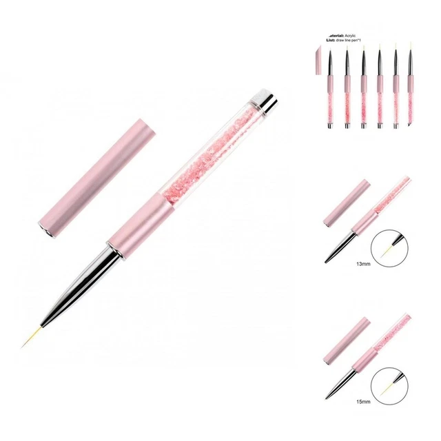 Nagelmalerei Stift Spitze Kopf zum Selbermachen Nagel UV Gel Politur Zeichnen Malerei Zum Selbermachen Pinsel