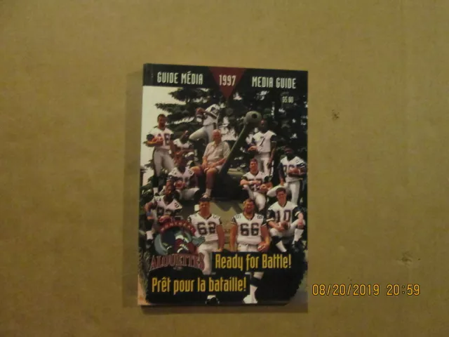 CFL Montreal Alouettes Vintage 1997 2nd Year Team Logo Football Media Guide