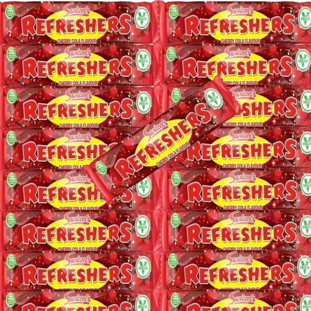 Swizzels Refreshers Cherry Cola Flavour Chew Bar 60 x 18g Full Box Fizzy Sherbet 2