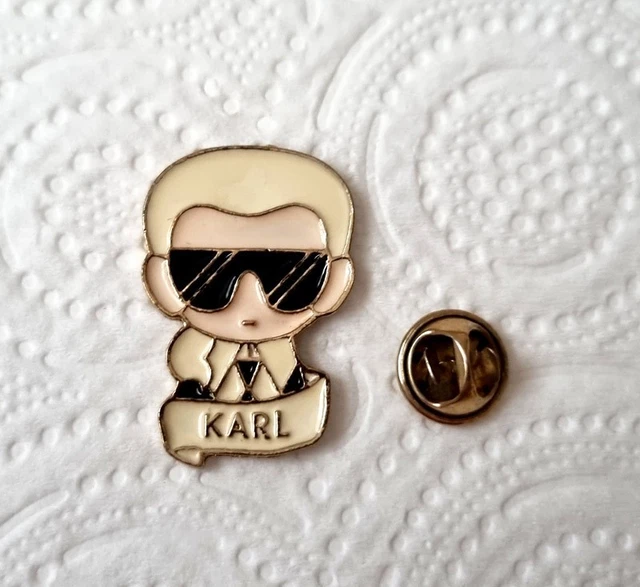 Broche Signée Karl Lagerfeld - Style Console Louis XV - Occasion - Couleur Dorée