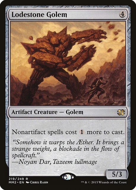 2x Lodestone Golem Modern Masters 2015 LP MTG