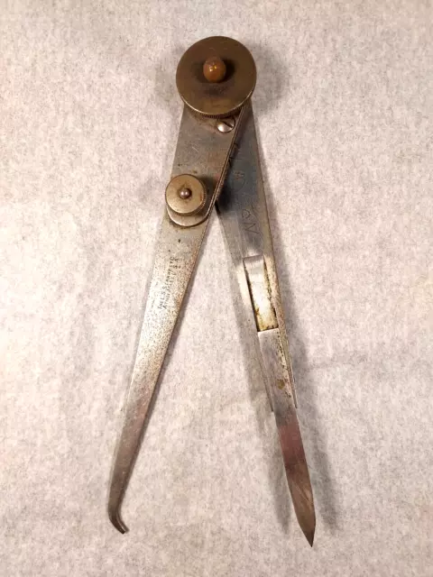 Hermaphrodite Calipers, Vintage STARRETT (6") Machinist Calipers, USA