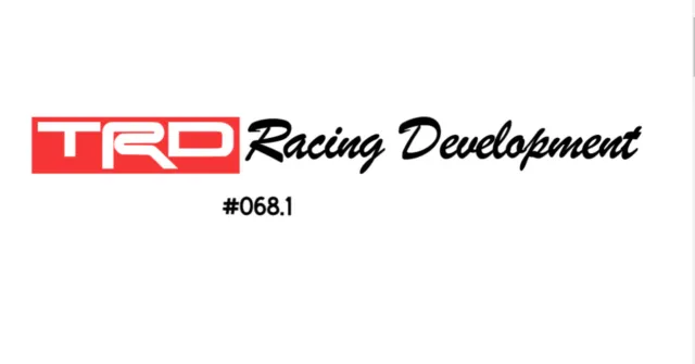 x2 TRD Toyota Racing Development Premium quality  sticker decal