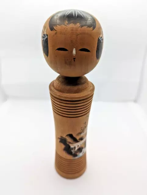 Muñeca Kokeshi Tradicional Japonesa Interior Madera Vintage 2