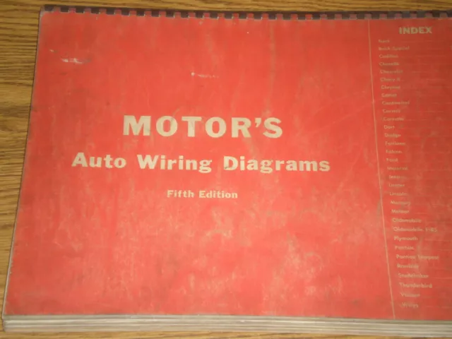 1960 61 62 63 64 Motors Auto Wiring Diagrams Manual 5Th Edition All Makes/Models