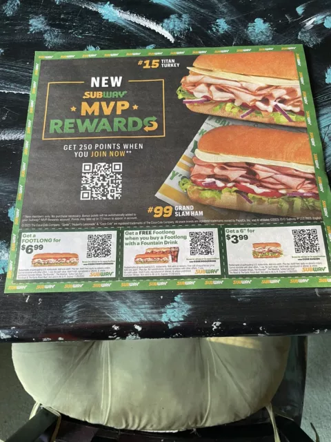 SUBWAY COUPONS , Expire 12/31/23 $3.00 - PicClick