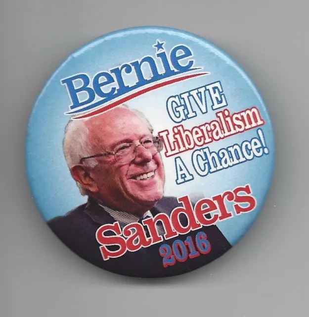 Bernie Sanders (D) Presidential hopeful 2016 political pin button