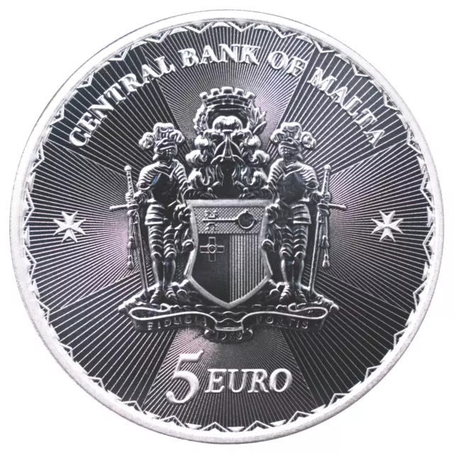 Silbermünze 1 oz Silber 9999 Malta Kreuz Cross 2023 5 Euro Malta  ST / BU 2