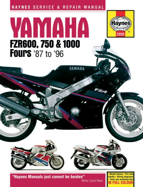 Haynes 2056 Manuale Di Riparazione Moto Yamaha Fzr 600 Genesis 1995