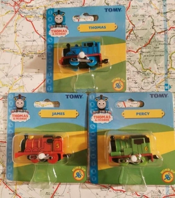 🚂 TOMY-LOTS de 3 Trains miniatures Thomas & friends - Thomas, Percy, James...
