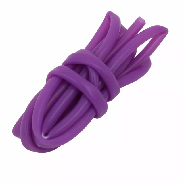 6mm x 8mm High Temp Resistant Silicone Rubber Tube Hose Pipe Purple 2 Meter Long