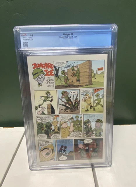 Geiger #1 CGC 9.8 White Pages Jason Fabok Cover Variant. Image Comics KEY 🔑 2