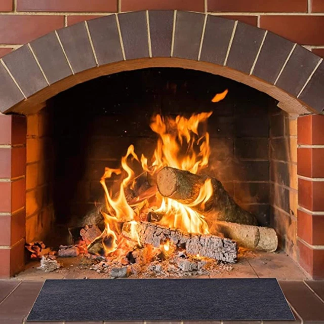 Slip Protection Fireplace Pad Fireproof Non Flame Mat Hearth Rug Kitchen，Dining