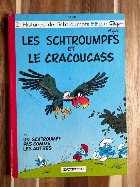 Figurine Schtroumpf à Skis En Caoutchouc - Peyo/Dupuis 1980 - France