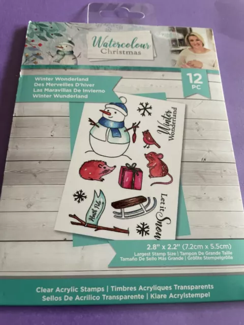 Signature Collection Watercolour Christmas Winter Wonderland Stamp Collection.