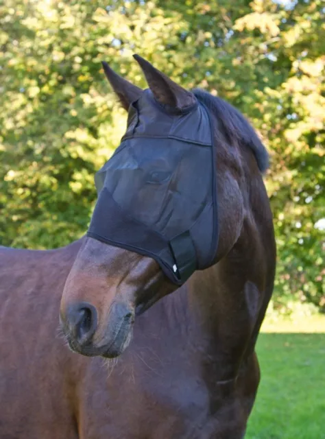 Fliegenmaske Fliegenschutzmaske Fliegenschutz Schutzmaske Kerbl Pferd Pony VB WB