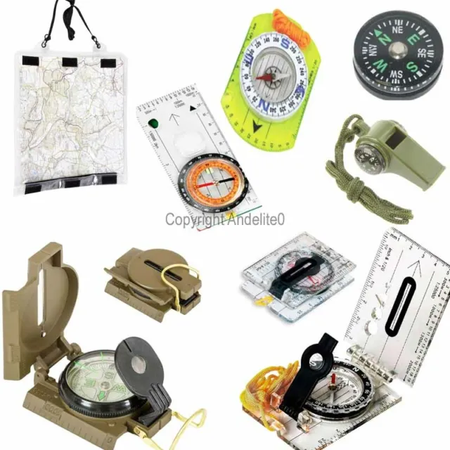 Compass & Map Cases for Scout, Sighting, Walking, Hiking, Orienteering, and more