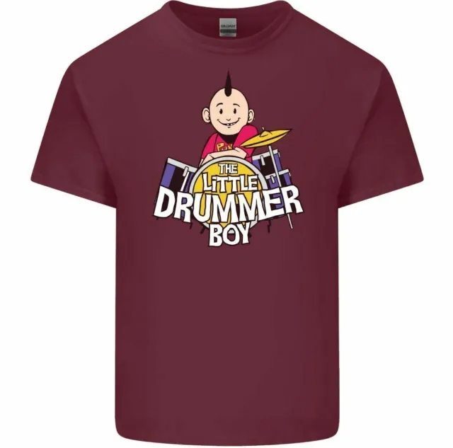 T-shirt divertente da uomo The Little Drummer Boy batteria rock band 9
