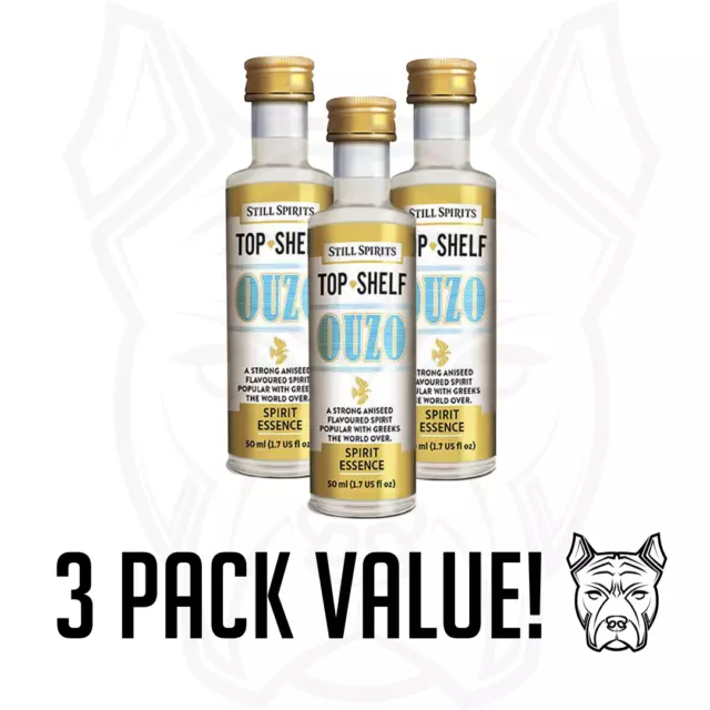 Still Spirits Top Shelf Ouzo Spirit Essence - 3 Pack Value Free Shipping!