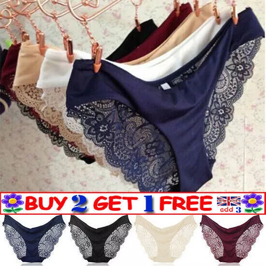 SEXY-LACE BRIEFS BANDAGE Side Tie Knickers G-string Thongs Panties  Underwear £4.25 - PicClick UK