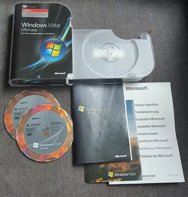 Microsoft Windows Vista Ultimate 32 And 64 Bit Upgrade