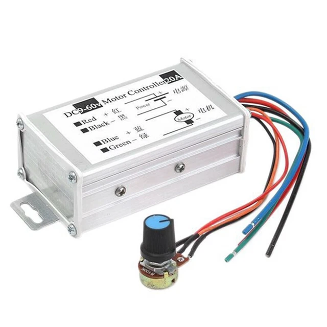 Regolatore di Velocità della Spazzola del Motore con Kit Pedale Dell'acceleratore, Scatola di Controllo Professionale del Motore della Spazzola Ad Alta Potenza 24V 500W, Controller del Motore Brushles