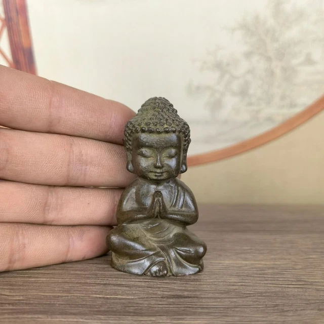 Statuetta Buddha Con Portacandela - Decorazione Zen Feng Shui, 31 Cm, Per Interni Casa O Ufficio - Foto 7