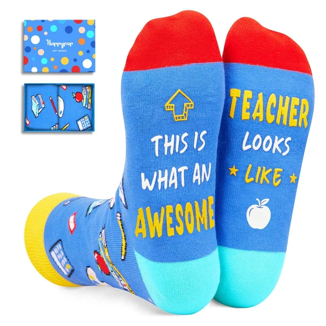 Wesiti 20 Pieces Teacher Gift Set, 5 Pairs Funny Teacher