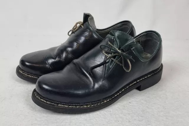 Herren Schuhe Trachtenschuhe Haferlschuhe Halbschuhe Leder Tracht Schwarz 43 44