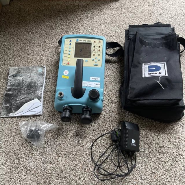 DRUCK DPI 615 300 PSI PORTABLE PRESSURE CALIBRATOR Calibrated 2022 $7523