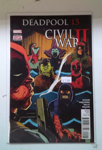 Deadpool #15 Marvel Comics (2016) NM- 1st Print Comic Book