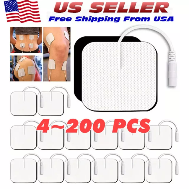 40 TENS Electrode Pads EMS Replacement Unit 7000 3000 2x2 Muscle Stimulator BULK